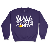 Witch Way to the Candy Halloween Sweatshirt