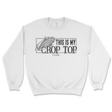 This Is My Crop Top Sweatshirt