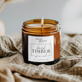 Dark Timber Amber 9oz Jar Candle