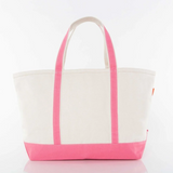 Large Heavyweight Canvas Tote - Coral