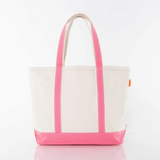 Medium Heavyweight Canvas Tote - Coral