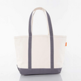 Medium Heavyweight Canvas Tote - Gray