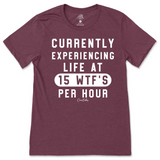 Currently Experiencing Life at 15 WTFs Per Hour T-Shirt