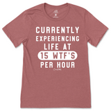 Currently Experiencing Life at 15 WTFs Per Hour T-Shirt