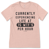 Currently Experiencing Life at 15 WTFs Per Hour T-Shirt