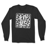 Love Leopard Print Valentine's Day Long Sleeve T-Shirt