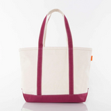 Medium Heavyweight Canvas Tote - Maroon