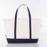 Large Heavyweight Canvas Tote - Navy Blue