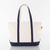 Medium Heavyweight Canvas Tote - Navy Blue