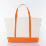 Large Heavyweight Canvas Tote - Orange