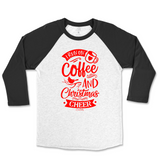 Run On Coffee And Christmas Cheer Raglan