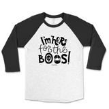 I'm Here for the Boos Halloween Raglan