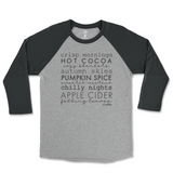 Fall Words Raglan