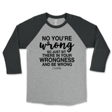 Just Sit There In Your Wrongness Raglan