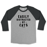 Easily Distracted By Cats Raglan