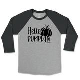 Hello Pumpkin Fall Raglan