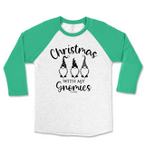 Christmas With My Gnomies Raglan