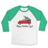 Merry Christmas Y'all Truck Raglan