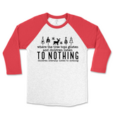 Children Listen To Nothing Christmas Raglan