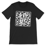 Love Leopard Print Valentine's Day T-Shirt