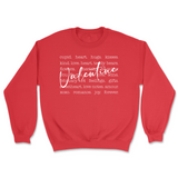 Valentine Words Valentine's Day Sweatshirt