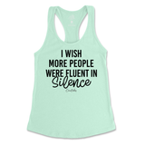 Fluent in Silence Tank