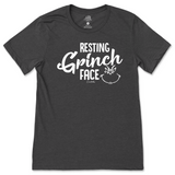 Resting Grinch Face Christmas T-Shirt