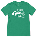 Resting Grinch Face Christmas T-Shirt