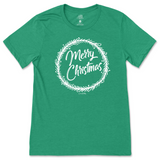 Merry Christmas Wreath T-Shirt