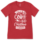 Run On Coffee And Christmas Cheer T-Shirt