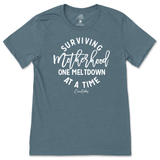 Surviving Motherhood One Meltdown At A Time T-Shirt