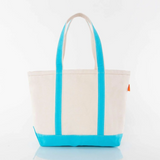 Medium Heavyweight Canvas Tote - Turquoise