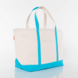 Large Heavyweight Canvas Tote - Turquoise