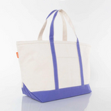 Large Heavyweight Canvas Tote - Violet