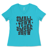 Small Town Smoke Show Ladies V-Neck T-Shirt