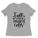 Fall is my Favorite Color Ladies V-Neck T-Shirt