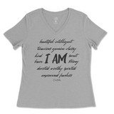 I Am Affirmation Ladies V-Neck T-Shirt