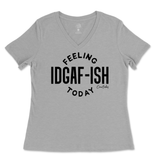 Feeling IDGAFish Today Ladies V-Neck T-Shirt