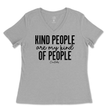 Kind People Are My Kind Of People Ladies V-Neck T-Shirt