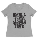 Small Town Smoke Show Ladies V-Neck T-Shirt