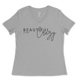 Beautiful Crazy Ladies V-Neck T-Shirt