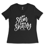 Not Slim, Kinda Shady Ladies V-Neck T-Shirt