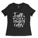 Fall is my Favorite Color Ladies V-Neck T-Shirt