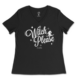 Witch Please Halloween Ladies V-Neck T-Shirt