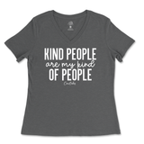 Kind People Are My Kind Of People Ladies V-Neck T-Shirt