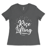 Rise By Lifting Others Ladies V-Neck T-Shirt