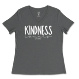 Kindness Counts Ladies V-Neck T-Shirt