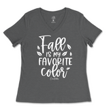 Fall is my Favorite Color Ladies V-Neck T-Shirt