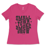 Small Town Smoke Show Ladies V-Neck T-Shirt