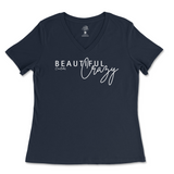 Beautiful Crazy Ladies V-Neck T-Shirt